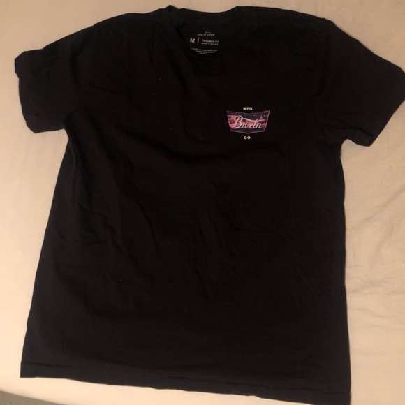 Brixton Mfg T-Shirt | Black Medium M  shirt - Picture 2 of 3